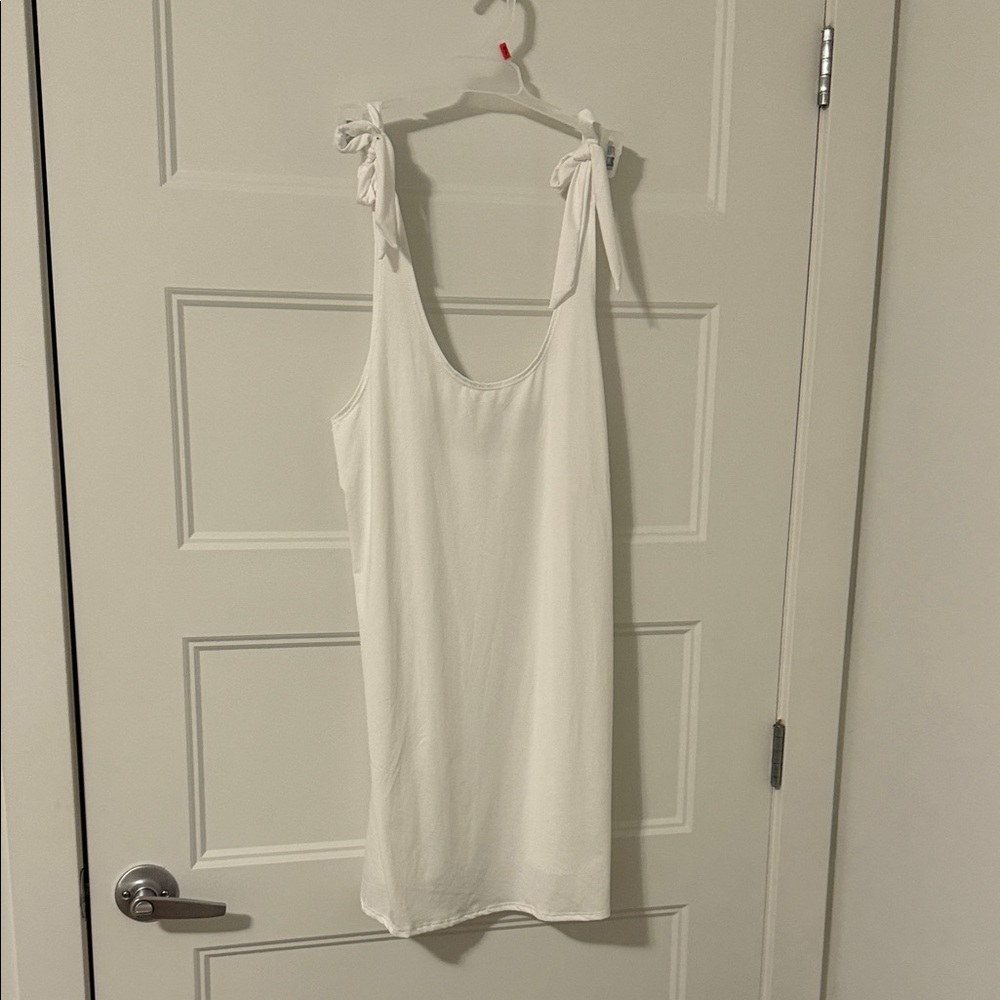 Elegant White Swim Coverup